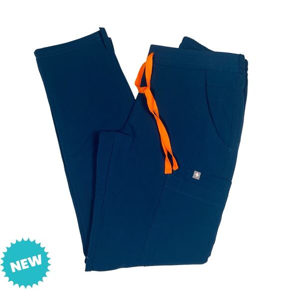 Figs Scrub Pants Women's XXS Petite Yola Skinny NWT Medical Blue - Picture 1 of 6